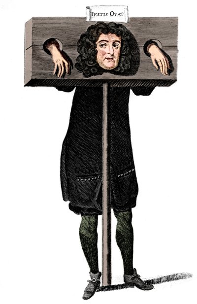 Testis Ovat, boyunduruk altında Titus Oates, 17. yüzyıl c1905 by Unbekannt