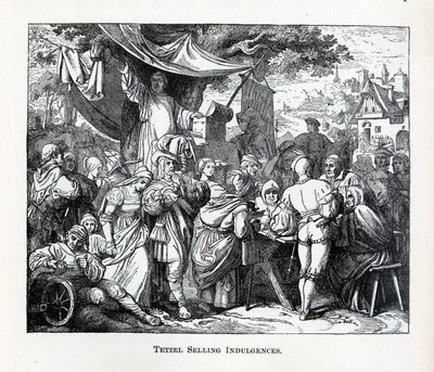 Tetzel Hoşgörü Satıyor, 1882 by Unbekannt
