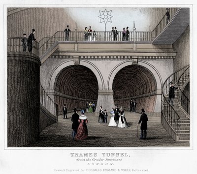 Thames Tüneli, Londra, 19. yüzyıl by Unbekannt