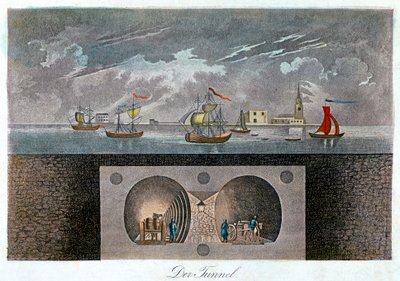 Thames Tüneli, c1830 by Unbekannt