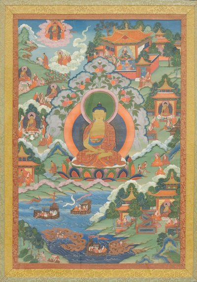 Buda ile Thanka, 19. yüzyıl. by Unbekannt