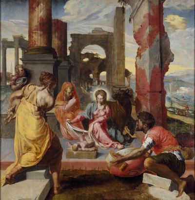 Çobanların Tapınması, c1560-1570 by Unbekannt