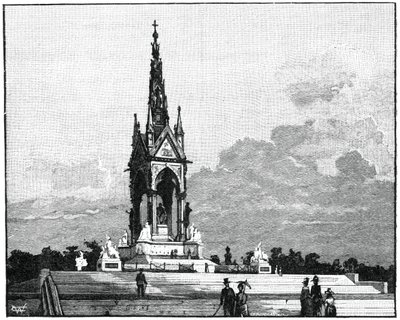 Albert Anıtı, Kensington, Londra, 1900 by Unbekannt