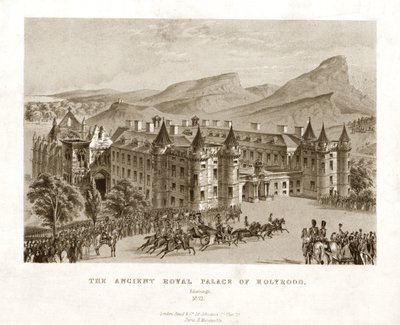 Holyrood Antik Kraliyet Sarayı. Edinburg, 19. yüzyıl ortası by Unbekannt