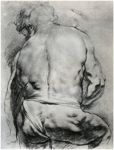Çıplak Bir Adamın Sırtı, c1610 1958 by Unbekannt