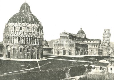 Vaftizhane, Katedral ve Eğik Kule, Pisa, İtalya, 1895. by Unbekannt