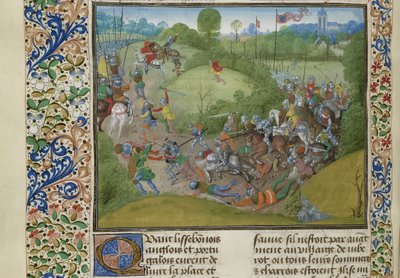 Aljubarrota Savaşı, 14 Ağustos 1385, yaklaşık 1470-1475. by Unbekannt