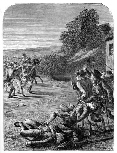 Lexington ve Concord Savaşları, 19 Nisan 1775, 1872 by Unbekannt