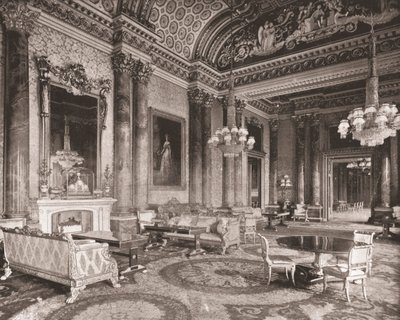 Mavi Çizim Odası, Buckingham Sarayı, Londra, 1894. by Unbekannt