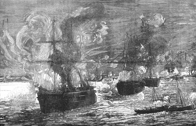 İskenderiye Bombardımanı, 1882, c1882-85 by Unbekannt