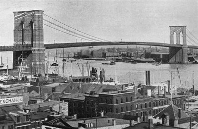 Brooklyn Köprüsü, New York, 1915 by Unbekannt