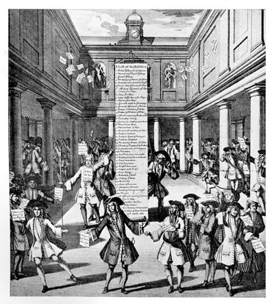 The Bubblers Bubble veya The Devil En Arkadakini Alır, 1720 by Unbekannt