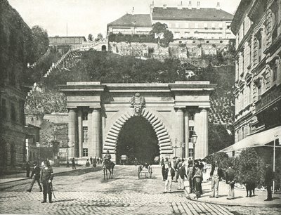 Buda Kalesi Tüneli, Budapeşte, Avusturya-Macaristan, 1895. by Unbekannt