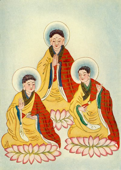 "Budist Üçlüsü", 1922. by Unbekannt