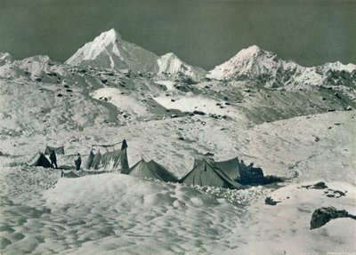 Jongsong La'nın altındaki kamp, c1903 by Unbekannt