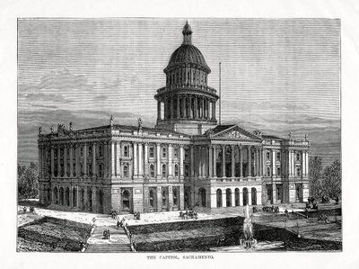Capitol, Sacramento, Kaliforniya, ABD, 1877 by Unbekannt