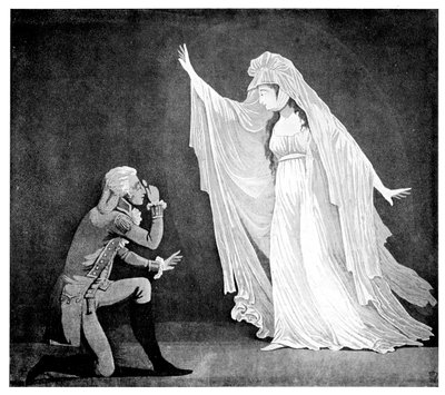 Castle Spectre ve en eski hayranı, 1793 by Unbekannt