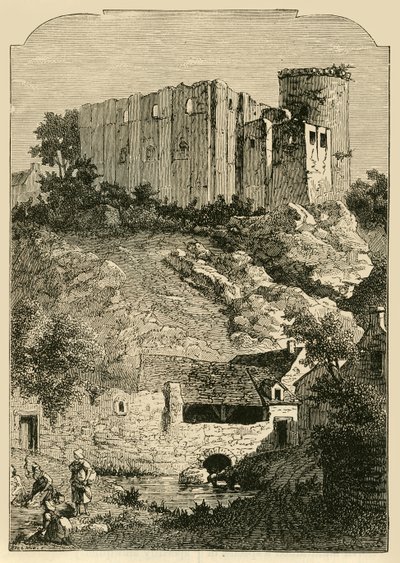 Falaise Kalesi ve Arlette Çeşmesi, 1890. by Unbekannt