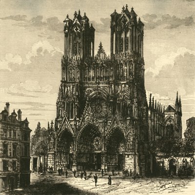 Katedral, Rheims, 1890. by Unbekannt