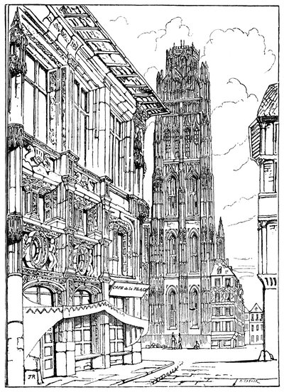 Katedral Kulesi, Rouen, 1835 1900 by Unbekannt