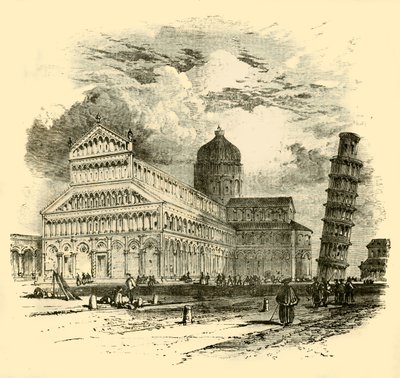 The Cathedral and Leaning Tower, Pisa, 1890.    by Unbekannt