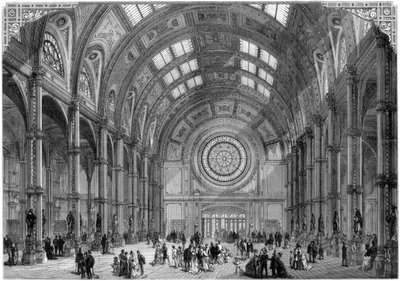 Central Hall, Alexandra Palace, Londra, 1875 by Unbekannt