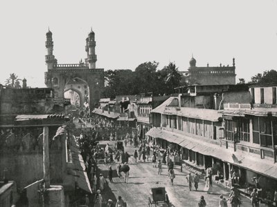 Char Minar, Haydarabad, Hindistan, 1895. by Unbekannt
