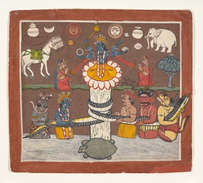 Süt Okyanusunun Çalkalanması, M.Ö. 1780-90. by Unbekannt