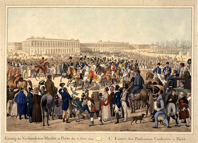 Koalisyon ordusu, 31 Mart 1814, 19. yüzyılın başlarında Paris