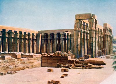 Amenhotep III Colonnade, Luksor Tapınağı, Mısır, 20. yüzyıl by Unbekannt