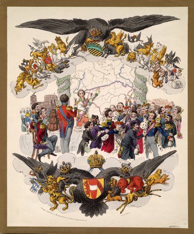 Viyana Karikatürü Kongresi, 1815 by Unbekannt