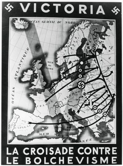 Bolşevizme Karşı Haçlı Seferi, Vichy Fransız propaganda afişi, 1941 by Unbekannt