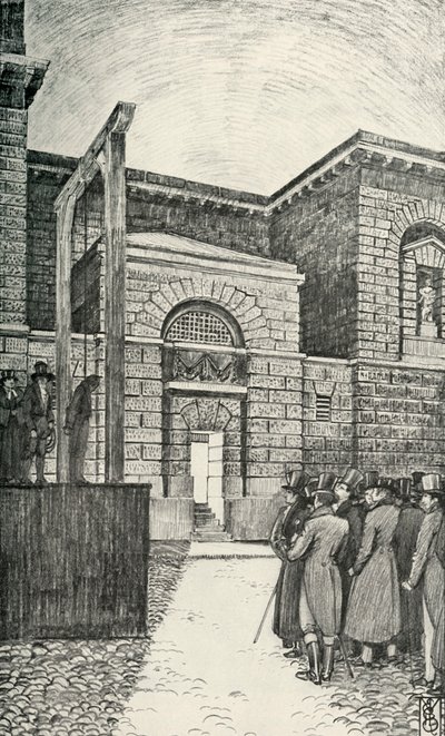 Borçlular Kapısı, Newgate Hapishanesi, Londra, 1821, 1938 by Unbekannt