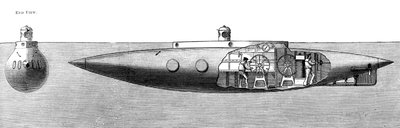 Deplasman Batan ve Yükselen Denizaltı Teknesi Nautilus, 1887 by Unbekannt