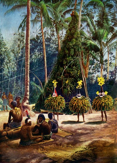 Duk Duk topluluğu, Bismarck Takımadaları, Papua Yeni Gine, 1920 by Unbekannt