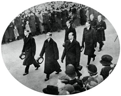 York Dükü ve kardeşleri King George Vs cenaze töreninde, 1936, 1937 by Unbekannt