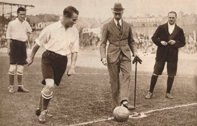 York Dükü, hayırsever futbol maçı, Tottenham Hotspurs ve Corinthians, c1921 by Unbekannt