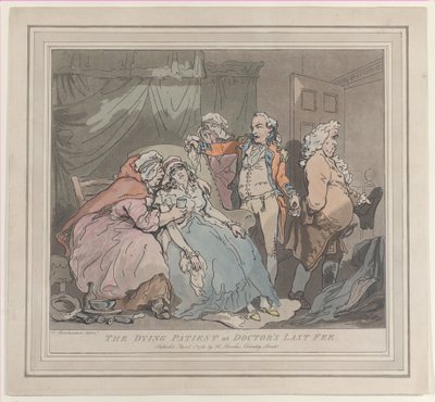 Ölen Hasta veya Doktorun Son Ücreti, 1 Nisan 1786., 1 Nisan 1786. by Unbekannt