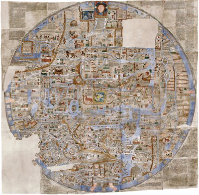 Ebstorf Haritası, c. 1300 by Unbekannt