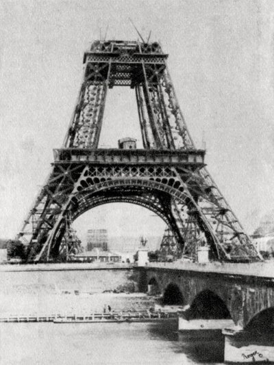 Eyfel Kulesi yapım aşamasında, Paris, c1888 by Unbekannt