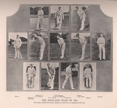 1912 İngiltere kriket takımı by Unbekannt