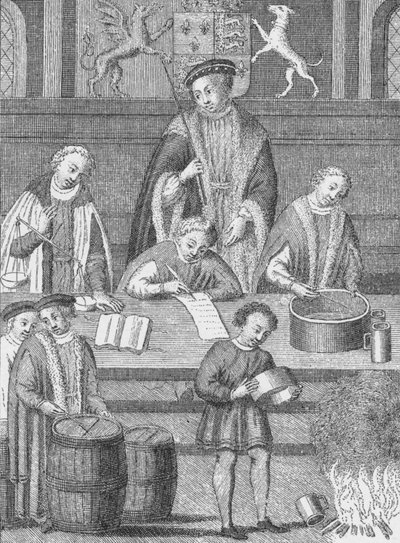 Henry VII zamanında Maliye Bakanlığı, c1490 1904 by Unbekannt
