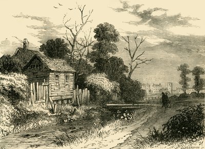 St. Pancras yakınlarındaki Fleet Nehri, 1825, c1876. by Unbekannt