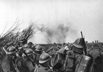 Fransız cephe hattı Douaumont, Verdun, Fransa, 25 Şubat 1916 by Unbekannt