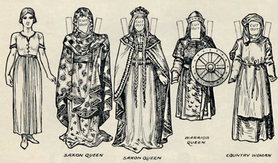 İngiliz Kostümü Galerisi: Danimarkalıların ve Daha Sonra Anglo-Saksonların Elbisesi, c1934 by Unbekannt