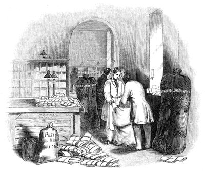 Genel Postane, Hint Postasını Paketleme, 1844. by Unbekannt
