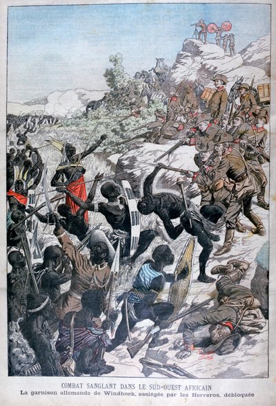 Alman Windhoek garnizonu, Herero tarafından kuşatıldı, Güney-Batı Afrika, 1904 by Unbekannt