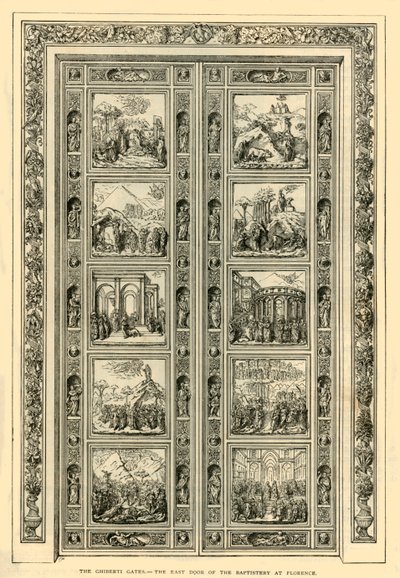 Ghiberti Kapıları - Floransa'daki Vaftizhanenin Doğu Kapısı, 1882. by Unbekannt