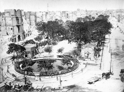 Yangından sonra Büyük Meydan, İskenderiye, Mısır, c1910