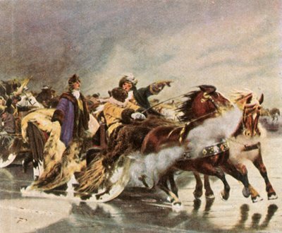 Büyük Seçmen, Kuron Lagünü'nü geçerken, Ocak 1679, 1936. by Unbekannt
